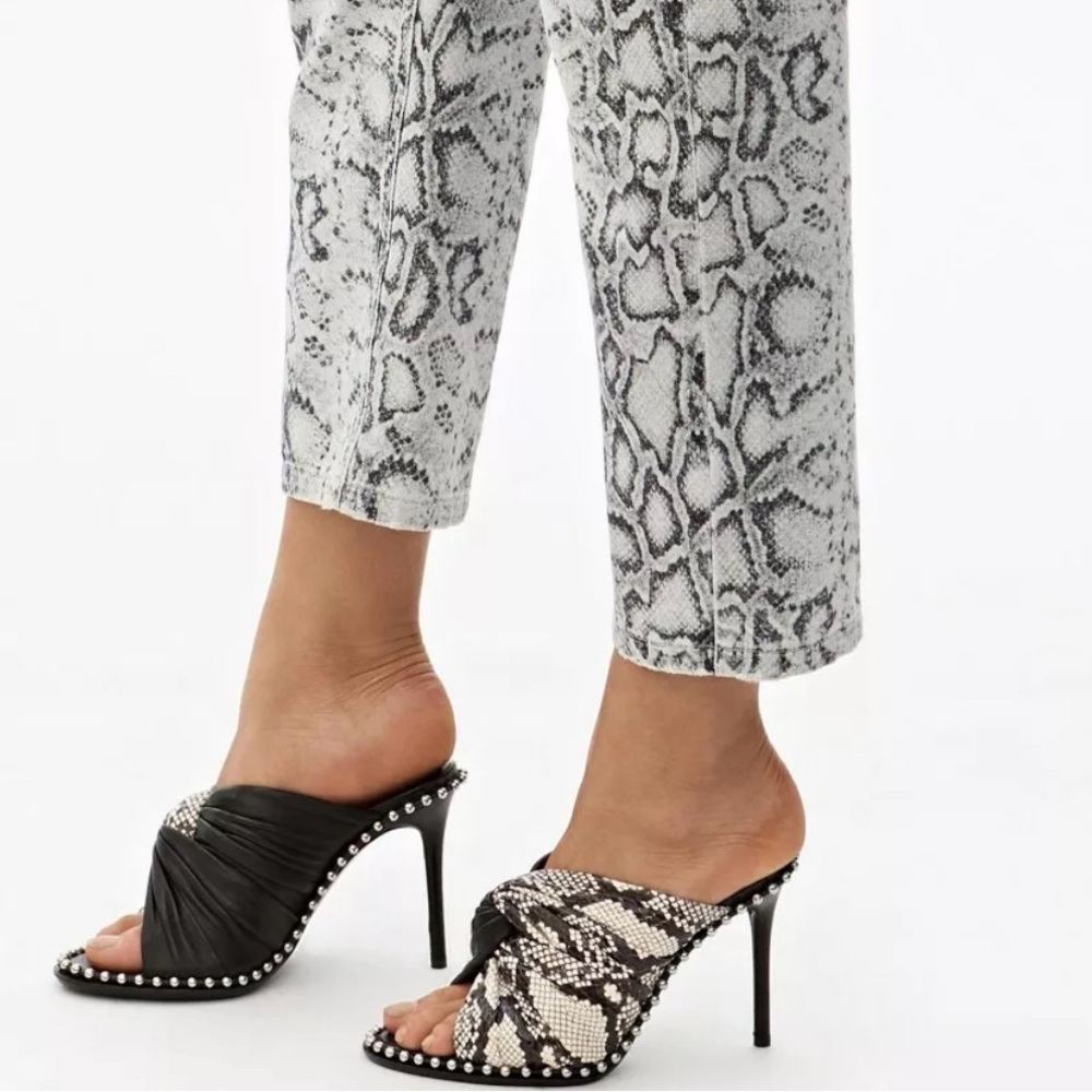 Alexander Wang Lilly Snake Mule Sandal 36.5